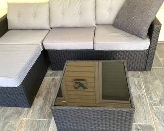 Sectional Sofa and Table Set