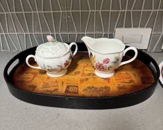 Sugar and Creamer Pair