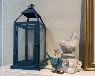 Lantern and Bird Decor