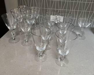 Wine and Water Stemmed Goblets