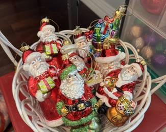 Santa Ornaments