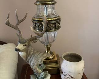 Stiffel Brass Glass Lamp