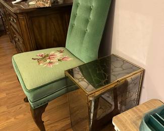 Art Deco Vein Mirrored Hamper