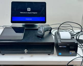 Square register/barcode system