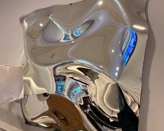 CHROME FINISH WALL SCULPTURE