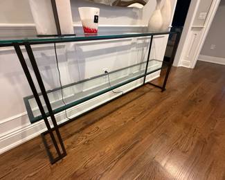 GLASS & IRON CONSOLE