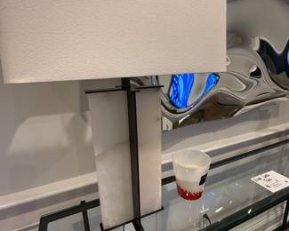 ALABASTER TABLE LAMP