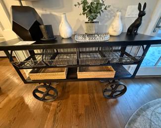 STEEL ROLLING STORAGE CART