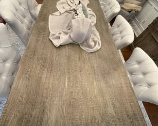 ARHAUS DINING TABLE & CHAIRS (6)