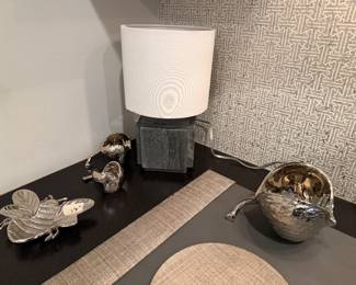 WILLIAMS SONOMA STONE LAMP