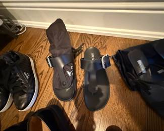 LARGE WOMEN'S SHOE COLLECTION....SOME NEVER WORN:  PRADA, CHLOE, VALENTINO, GUCCI, WEITZMAN, HOKA, ETC.