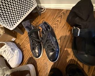 LARGE WOMEN'S SHOE COLLECTION....SOME NEVER WORN:  PRADA, CHLOE, VALENTINO, GUCCI, WEITZMAN, HOKA, ETC.