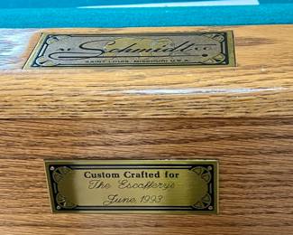 A.E. SCHMIDT CO POOL TABLE...WE'VE GOT A MOVER LINED UP TO BRING IT TO YOUR HOME