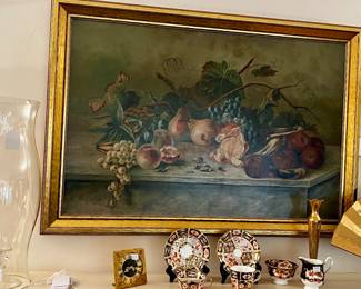 Beautiful Antique Still Life Oil On Canvas