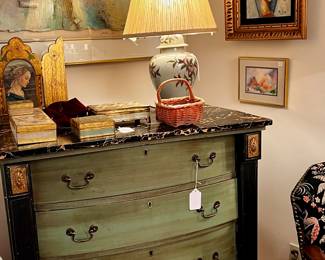 1940's Mahogany Chest Antiqued in the 70's