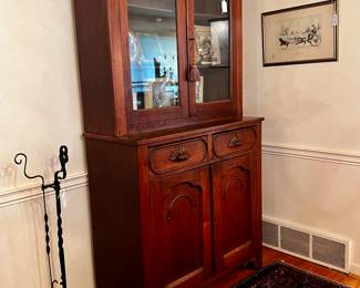 Antique Step Back Cupboard 