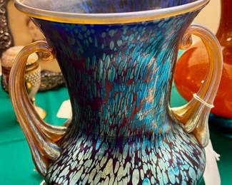 Superb Antique Czech Art Glass Vase