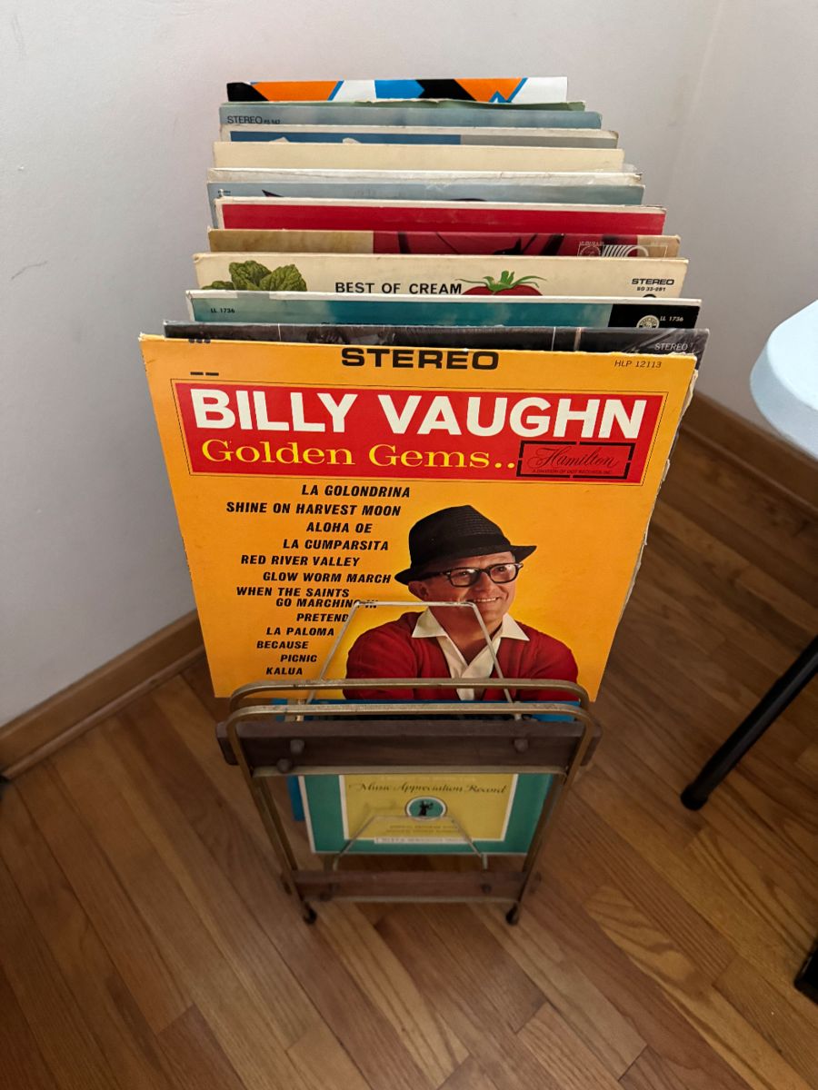 MCM Record Holder & Vinyl