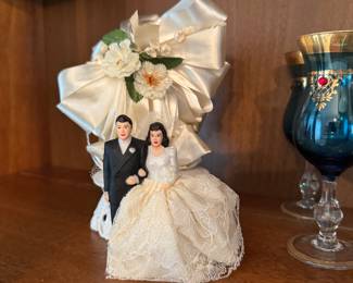 Retro Wedding Cake Topper