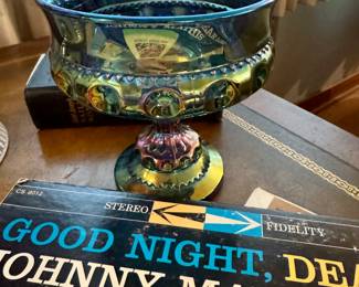 Carnival Glass Candy Dish (small chip)