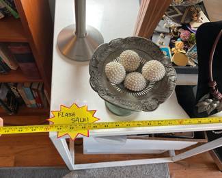 Metal rectangular cafe table or side table. $30 + tax