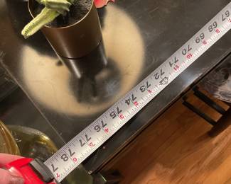 Asian architecture inspired black desk/console table $50 + tax