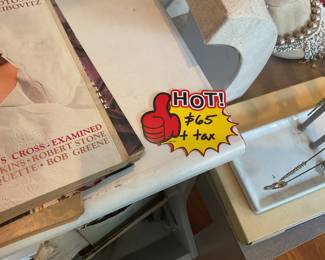 White 4 shelf bookshelf $65 + tax