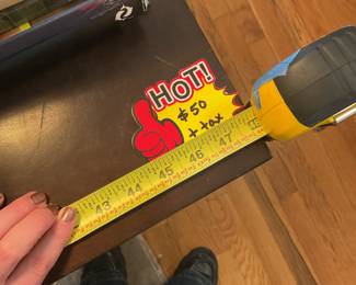 Wooden console table $25 + tax (Length) 