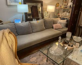3-piece charcoal and gray sectional sofa $575 + tax