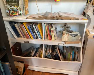 White 4 shelf bookshelf $65 + tax