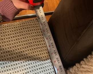 3-piece charcoal and gray sectional sofa $575 + tax (Length)