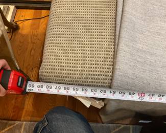 3-piece charcoal and gray sectional sofa $575 + tax (Length)