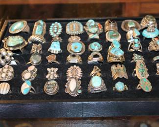 some of the nicest rings you'll find all sizes and shapes all sterling