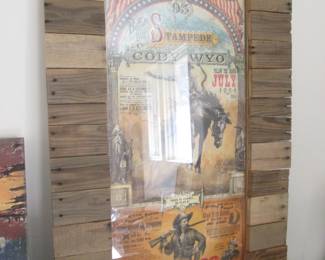 Wyoming Poster Art Mounted on Wood, 28" X 42