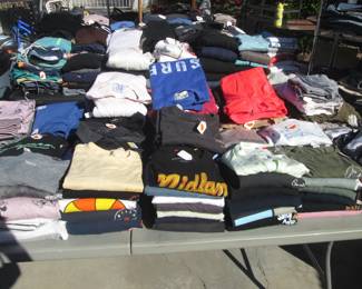 RUN, DON'T WALK TO THE OUTSIDE CLOTHING EVENT! MENS, WOMANS, KIDS, ALL SIZES. POPULAR BRANDS.