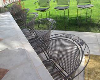 4-Rounded Bar Stools