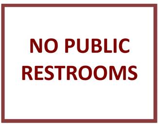 FabFindsAdSignNo Restrooms