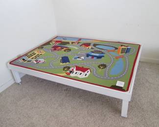 Kid's Table, 68" X 54", On Wheels