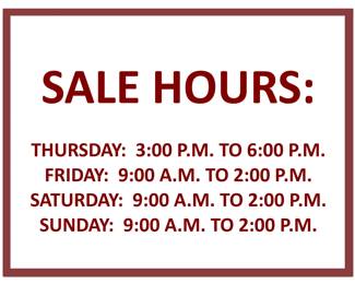 FabFindsAdSignSale Hours