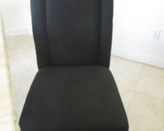 6-Parson's Design Side Chairs, Fabric-Detailed Upholstery