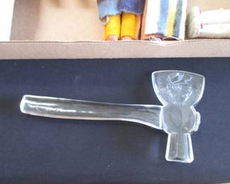 Souvenir of the 1893 World's Fair Glass Hatchet