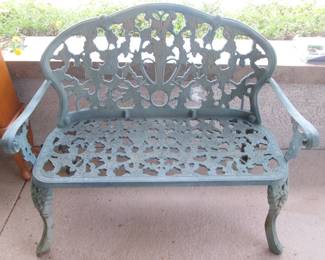 Metal Patio Bench