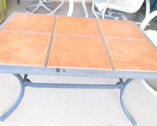 Tile & Metal Coffee Table