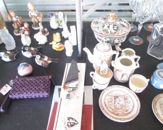 Staffordshire Tea Set, Coach Signature Wristlet, Hummel