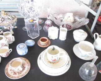 Pressed Glass, Capodimonte Bowl/Lid