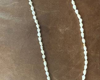 14K & Seed Pearl Necklace