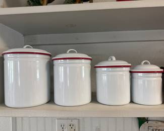 Enamelware Canister Set