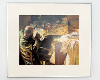 Framed/Matted Print "An Artist in His Studio" by American Artist John Singer Sargent