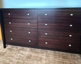 Espresso Finish Eight Drawer Dresser