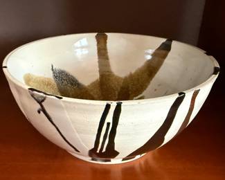 Ceramic Glazed Porcelain Bowl by A Redner (1989)
